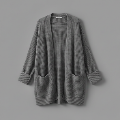 Elegant Black Cardigan | Women's Long Sweater Layer