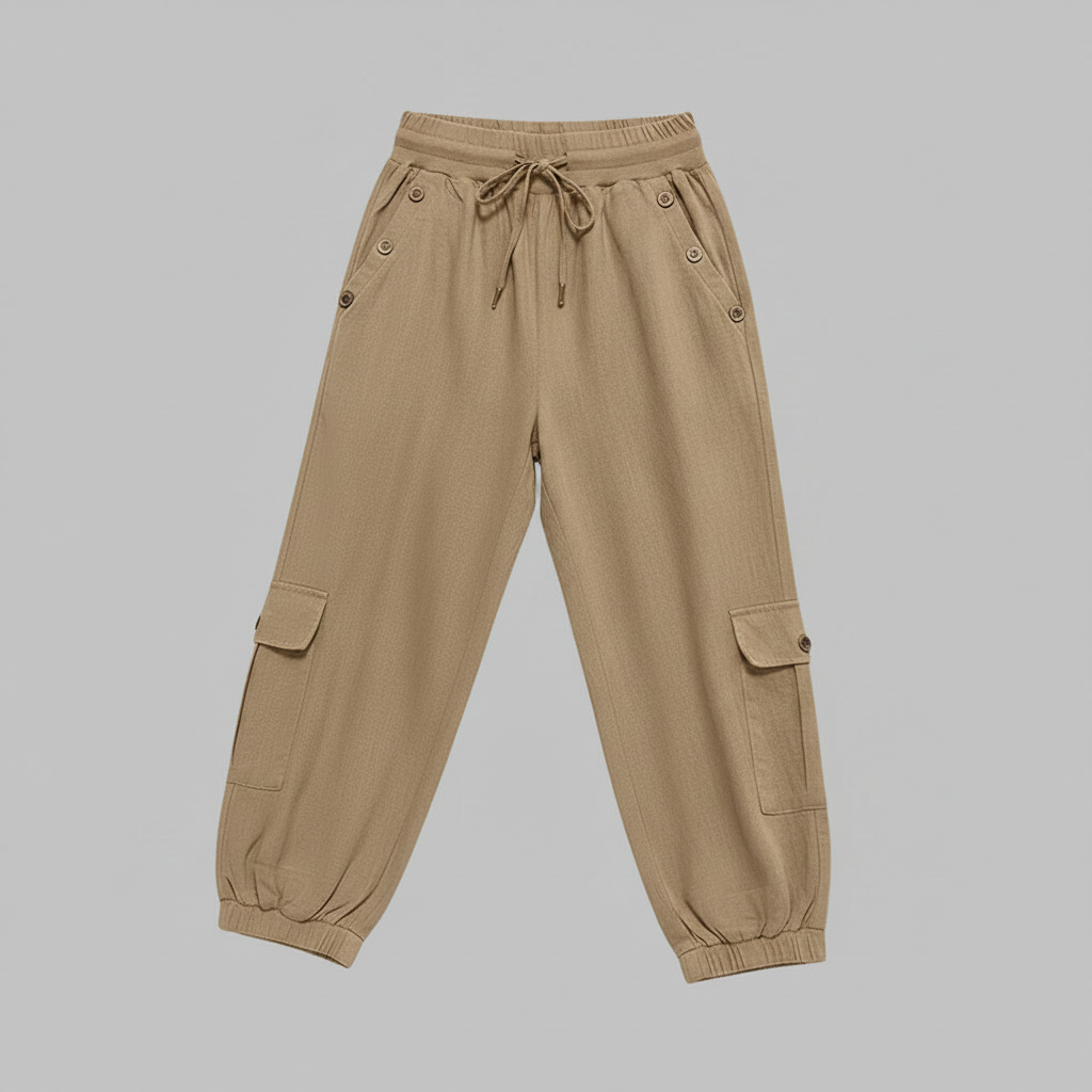 Jana Casual Trousers | Women's Pants with Pockets and Drawstring