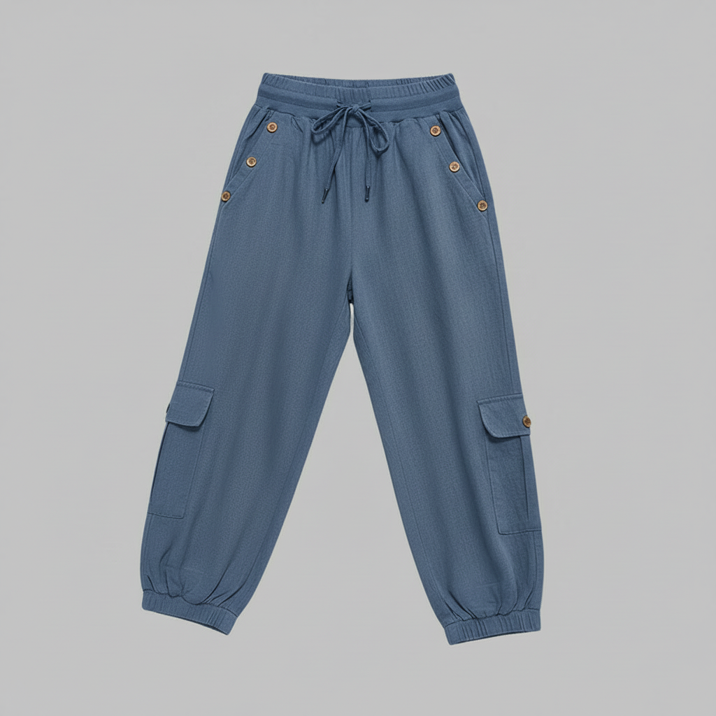 Jana Casual Trousers | Women's Pants with Pockets and Drawstring