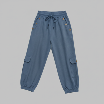 Jana Casual Trousers | Women's Pants with Pockets and Drawstring
