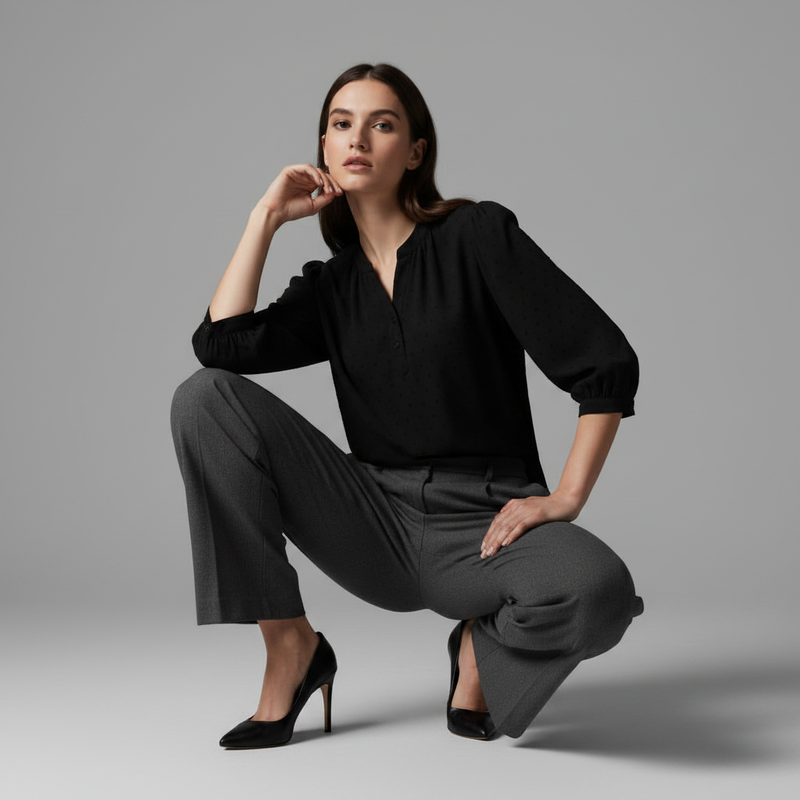 Silk Patchwork Blouse | Women's Summer Top