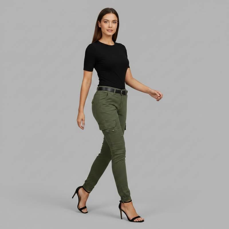 Black Cargo Pants for Women | Modern Urban Style