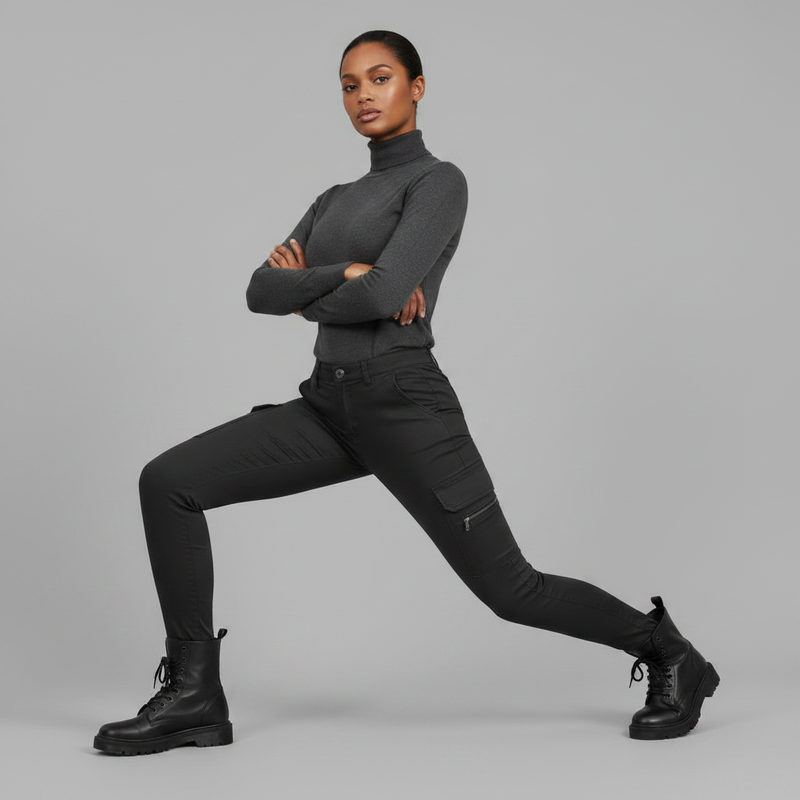 Black Cargo Pants for Women | Modern Urban Style